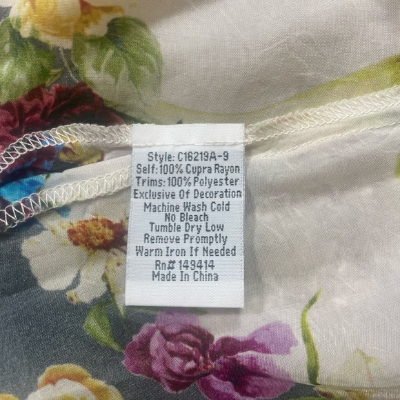 Johnny Was “Linden” Floral Flowy Tunic Top - Picture 11 of 13